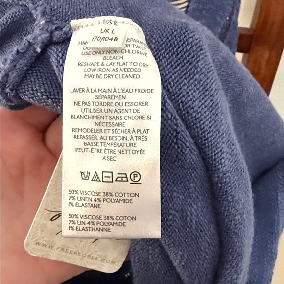 Free People Beach Irina Low-Back Crochet Romper NWT size Large - Picture 5 of 7